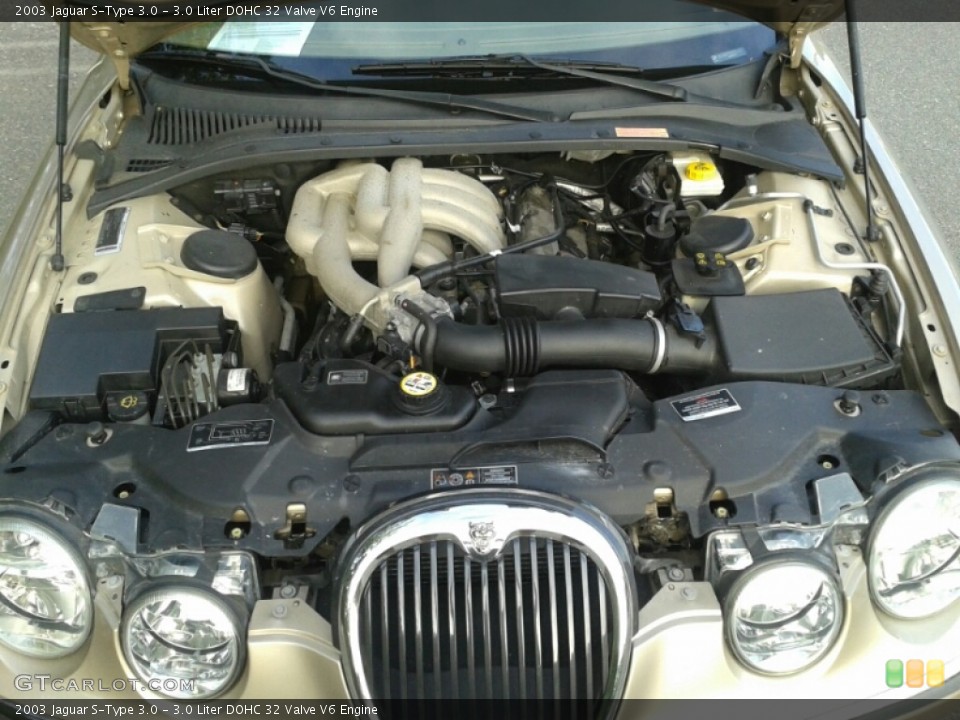 3.0 Liter DOHC 32 Valve V6 2003 Jaguar S-Type Engine