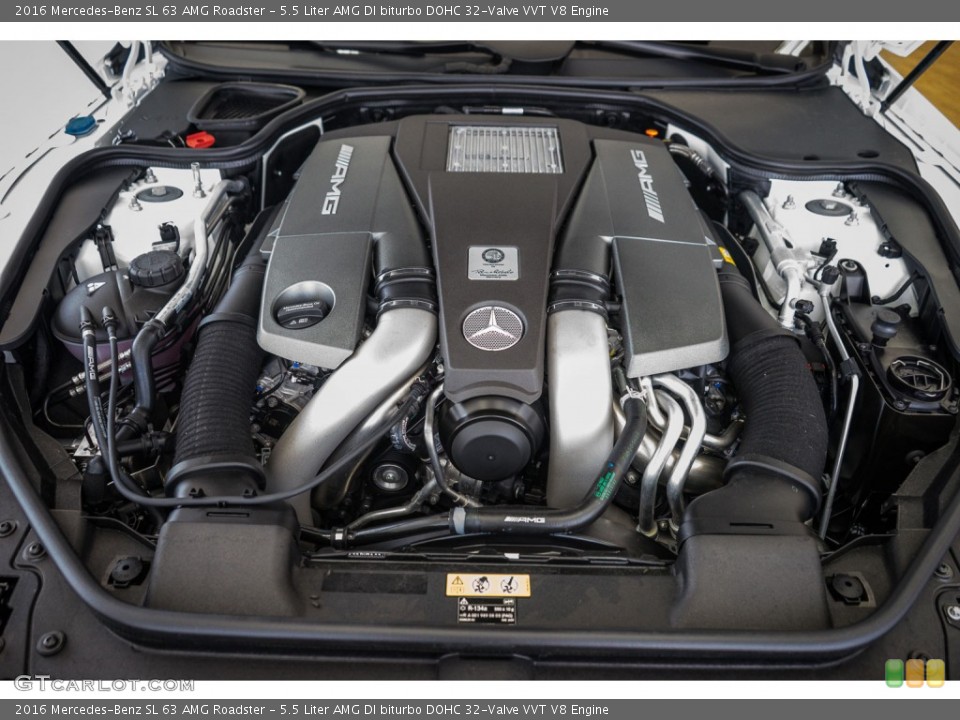 5.5 Liter AMG DI biturbo DOHC 32-Valve VVT V8 Engine for the 2016 Mercedes-Benz SL #106782056