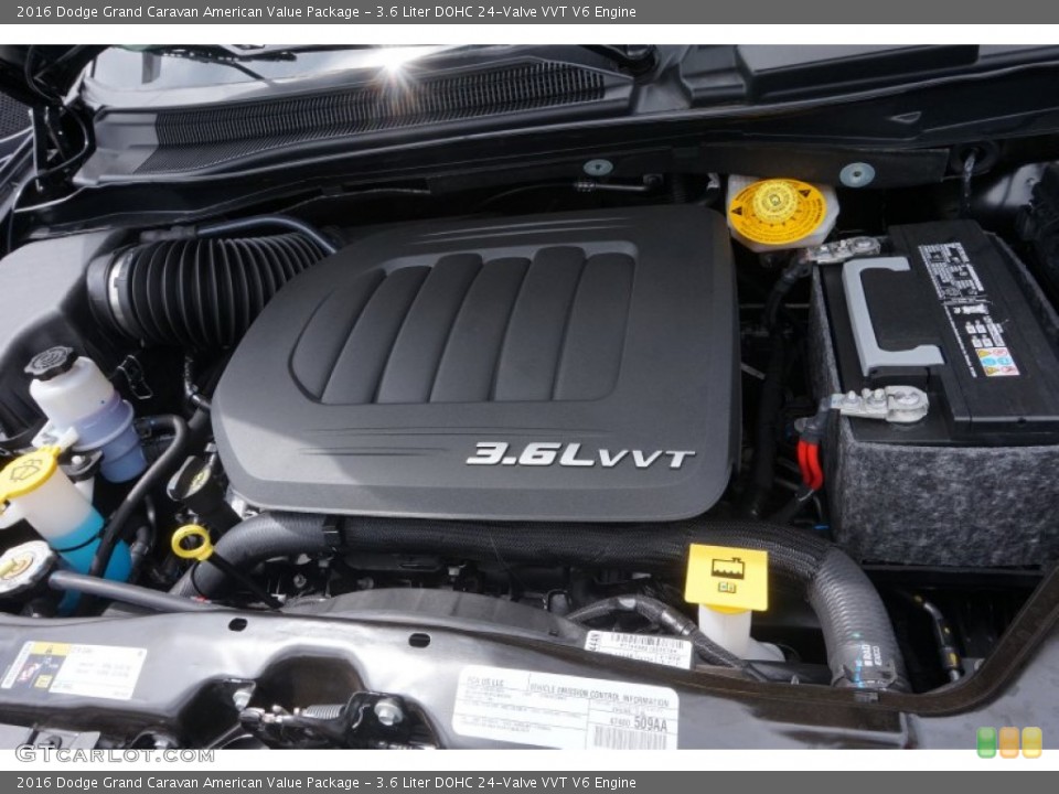 3.6 Liter DOHC 24-Valve VVT V6 Engine for the 2016 Dodge Grand Caravan #106796007