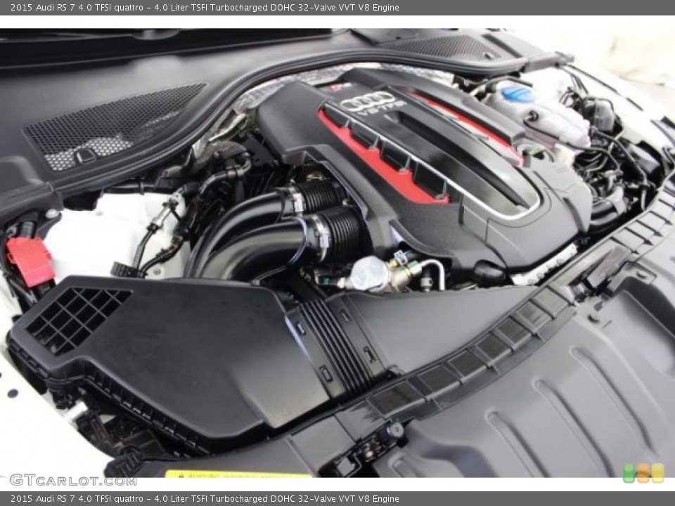 4.0 Liter TSFI Turbocharged DOHC 32-Valve VVT V8 2015 Audi RS 7 Engine