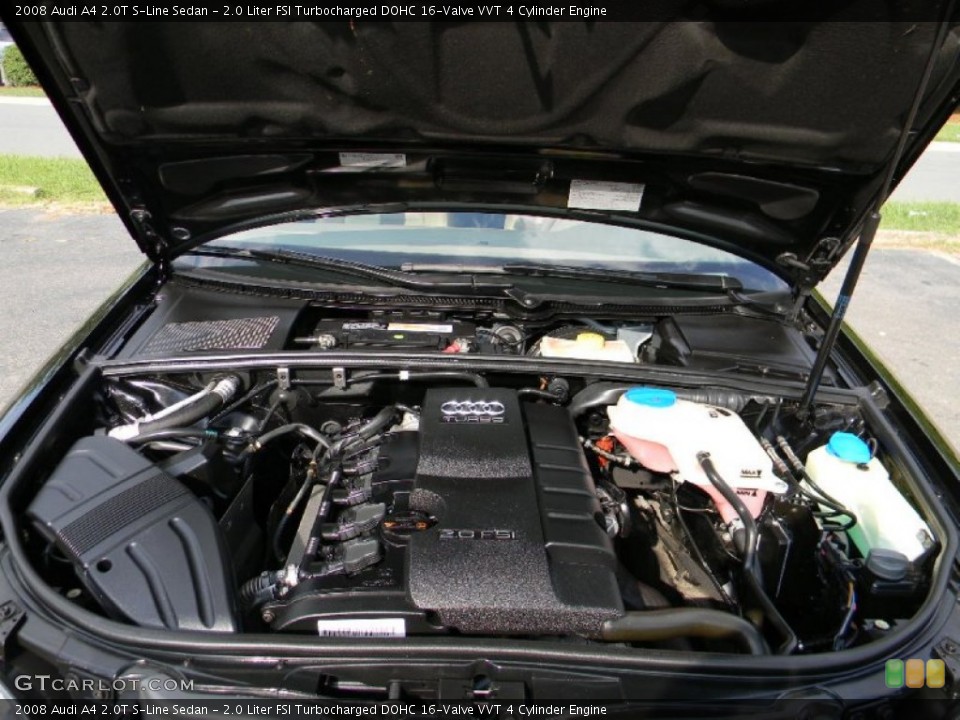 2.0 Liter FSI Turbocharged DOHC 16-Valve VVT 4 Cylinder 2008 Audi A4 Engine