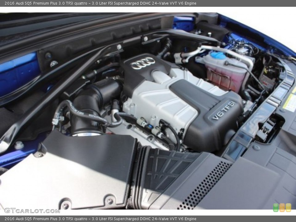 3.0 Liter FSI Supercharged DOHC 24-Valve VVT V6 2016 Audi SQ5 Engine