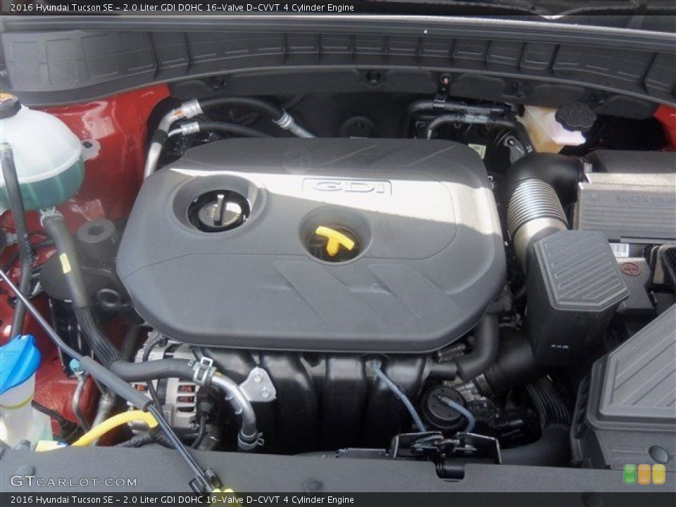 2.0 Liter GDI DOHC 16-Valve D-CVVT 4 Cylinder Engine for the 2016 Hyundai Tucson #106928979