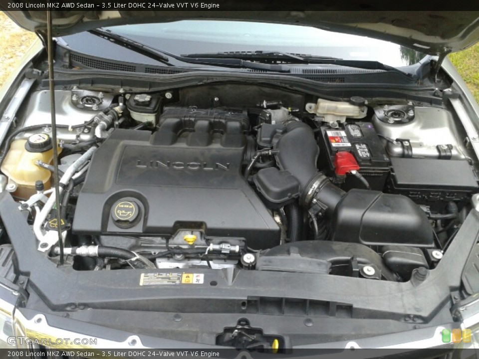 3.5 Liter DOHC 24-Valve VVT V6 2008 Lincoln MKZ Engine
