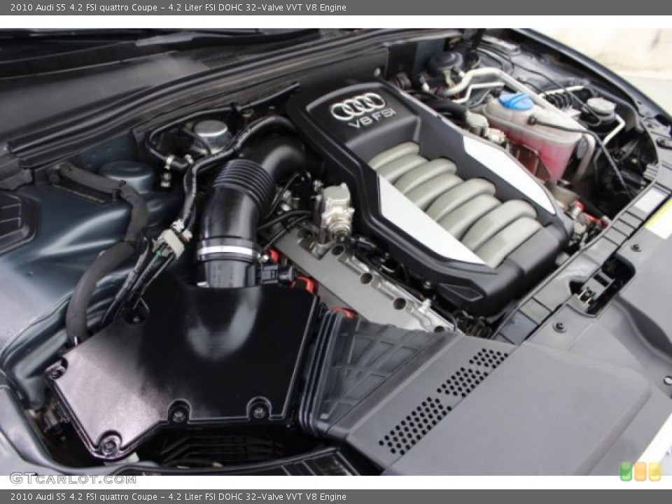 4.2 Liter FSI DOHC 32-Valve VVT V8 2010 Audi S5 Engine