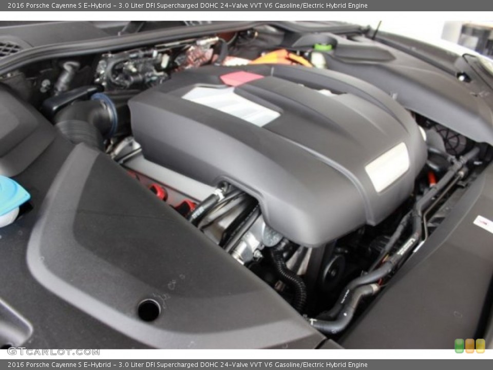 3.0 Liter DFI Supercharged DOHC 24-Valve VVT V6 Gasoline/Electric Hybrid Engine for the 2016 Porsche Cayenne #107064031