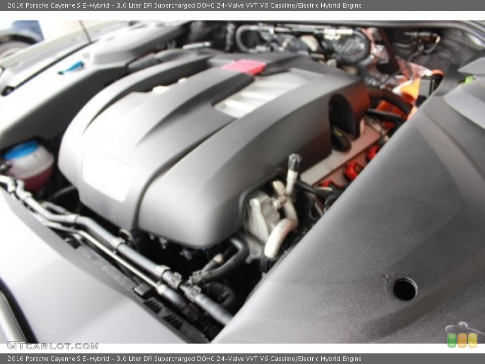 3.0 Liter DFI Supercharged DOHC 24-Valve VVT V6 Gasoline/Electric Hybrid Engine for the 2016 Porsche Cayenne #107064046