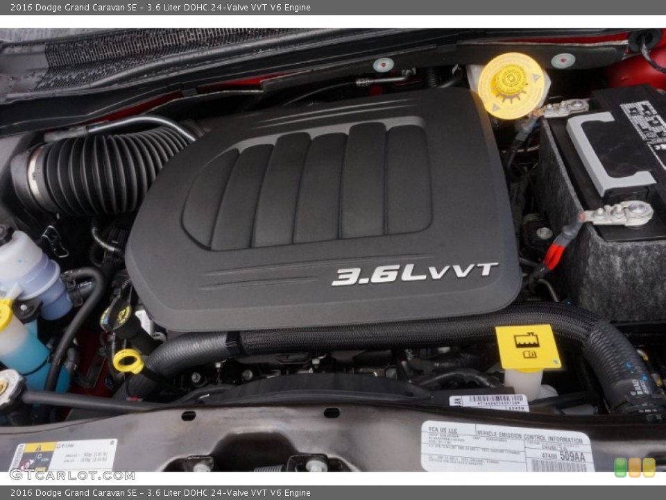 3.6 Liter DOHC 24-Valve VVT V6 Engine for the 2016 Dodge Grand Caravan #107086536