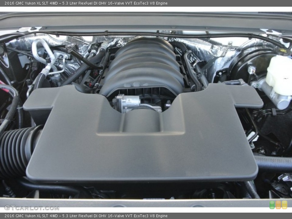 5.3 Liter FlexFuel DI OHV 16-Valve VVT EcoTec3 V8 2016 GMC Yukon Engine