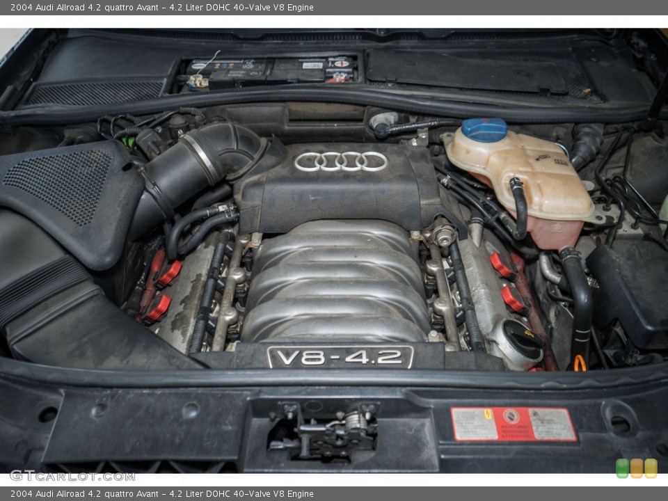 4.2 Liter DOHC 40-Valve V8 2004 Audi Allroad Engine
