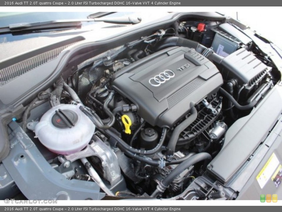 2.0 Liter FSI Turbocharged DOHC 16-Valve VVT 4 Cylinder 2016 Audi TT Engine
