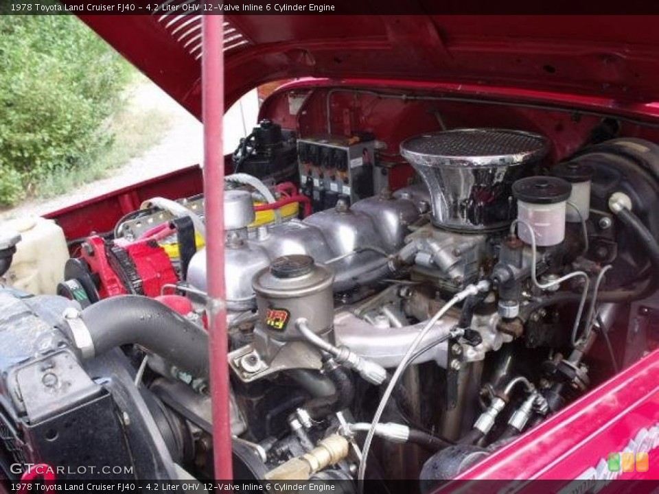 4.2 Liter OHV 12-Valve Inline 6 Cylinder Engine for the 1978 Toyota Land Cruiser #107203281