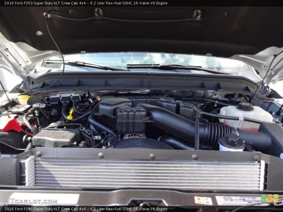 6.2 Liter Flex-Fuel SOHC 16-Valve V8 2016 Ford F350 Super Duty Engine