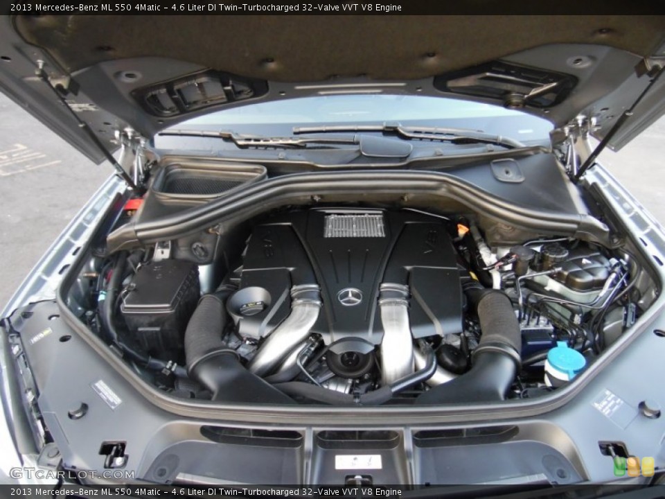 4.6 Liter DI Twin-Turbocharged 32-Valve VVT V8 2013 Mercedes-Benz ML Engine