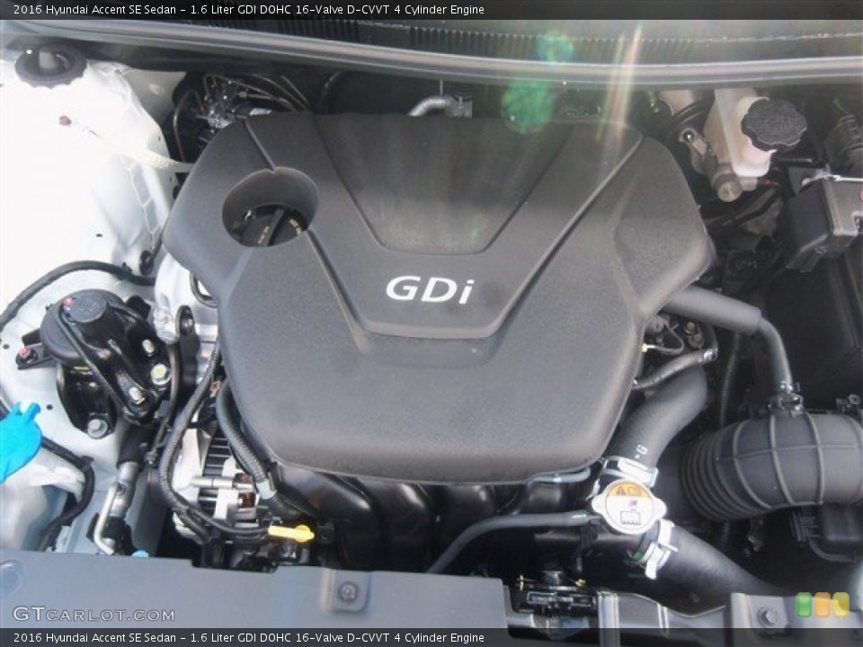 1.6 Liter GDI DOHC 16-Valve D-CVVT 4 Cylinder Engine for the 2016 Hyundai Accent #107233037