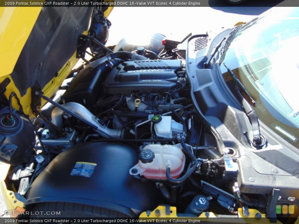 2.0 Liter Turbocharged DOHC 16-Valve VVT Ecotec 4 Cylinder 2009 Pontiac Solstice Engine