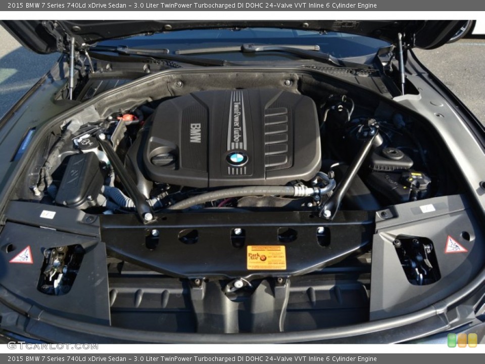 3.0 Liter TwinPower Turbocharged DI DOHC 24-Valve VVT Inline 6 Cylinder 2015 BMW 7 Series Engine