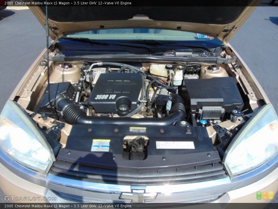 3.5 Liter OHV 12-Valve V6 2005 Chevrolet Malibu Engine