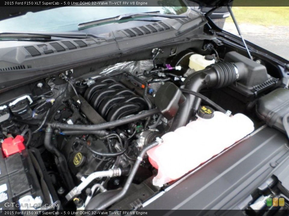 5.0 Liter DOHC 32-Valve Ti-VCT FFV V8 Engine for the 2015 Ford F150 #107356756