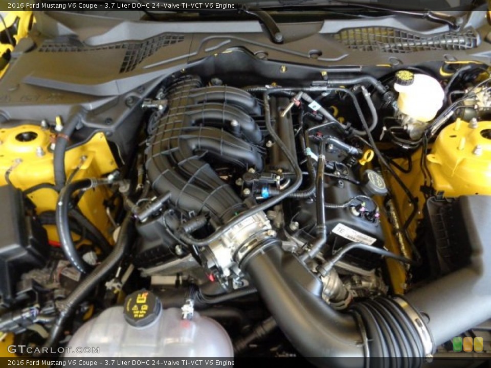 3.7 Liter DOHC 24-Valve Ti-VCT V6 Engine for the 2016 Ford Mustang #107361346