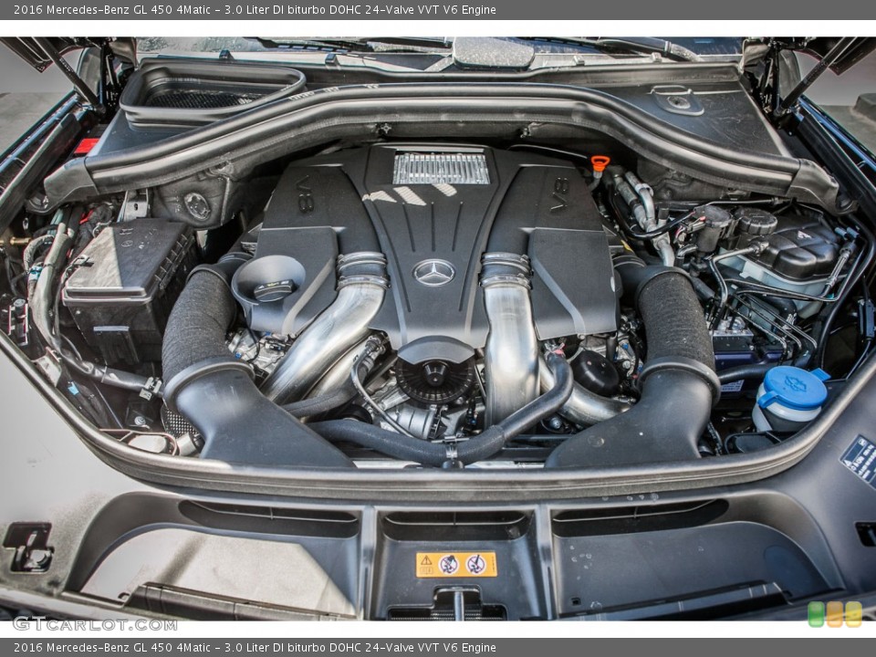 3.0 Liter DI biturbo DOHC 24-Valve VVT V6 2016 Mercedes-Benz GL Engine