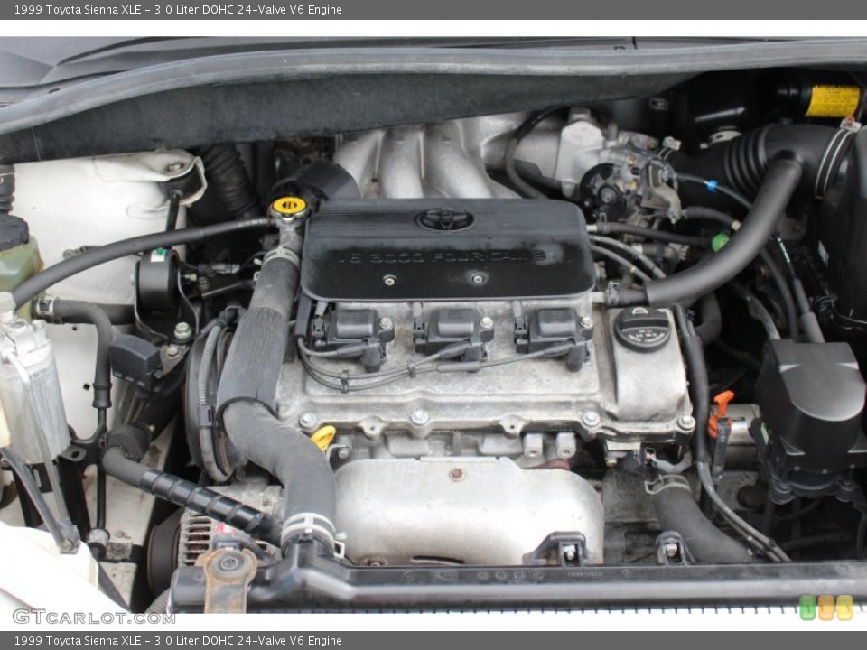 3.0 Liter DOHC 24-Valve V6 Engine for the 1999 Toyota Sienna #107413499