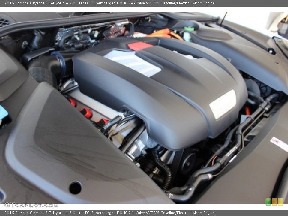 3.0 Liter DFI Supercharged DOHC 24-Valve VVT V6 Gasoline/Electric Hybrid Engine for the 2016 Porsche Cayenne #107417495