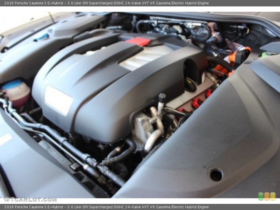 3.0 Liter DFI Supercharged DOHC 24-Valve VVT V6 Gasoline/Electric Hybrid Engine for the 2016 Porsche Cayenne #107417516