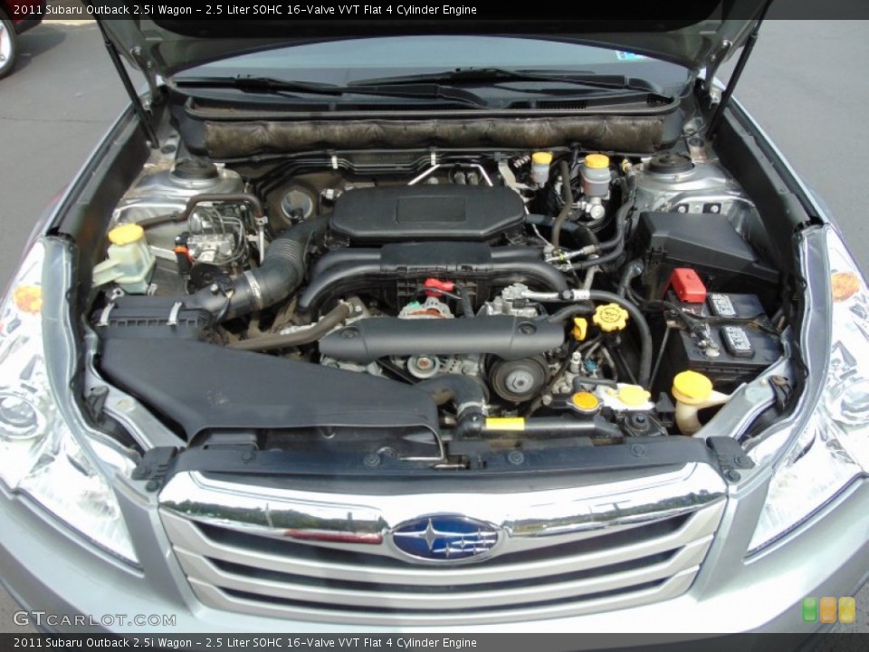 2.5 Liter SOHC 16-Valve VVT Flat 4 Cylinder Engine for the 2011 Subaru Outback #107464577