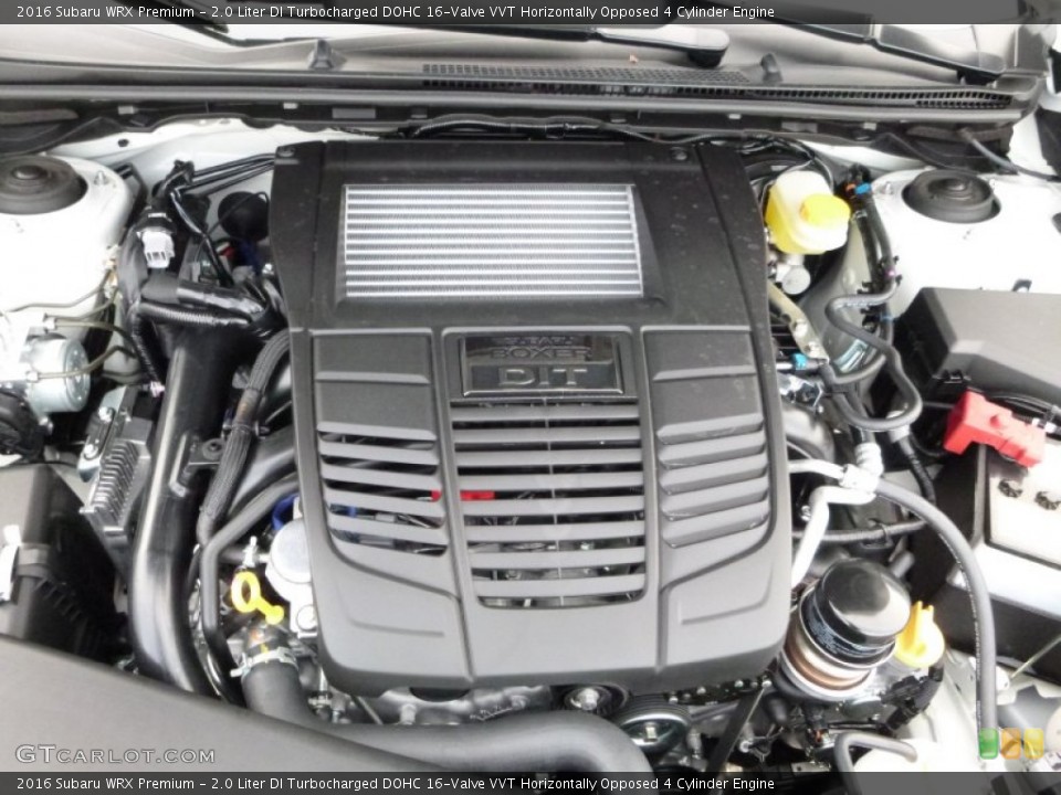 2.0 Liter DI Turbocharged DOHC 16-Valve VVT Horizontally Opposed 4 Cylinder Engine for the 2016 Subaru WRX #107471417