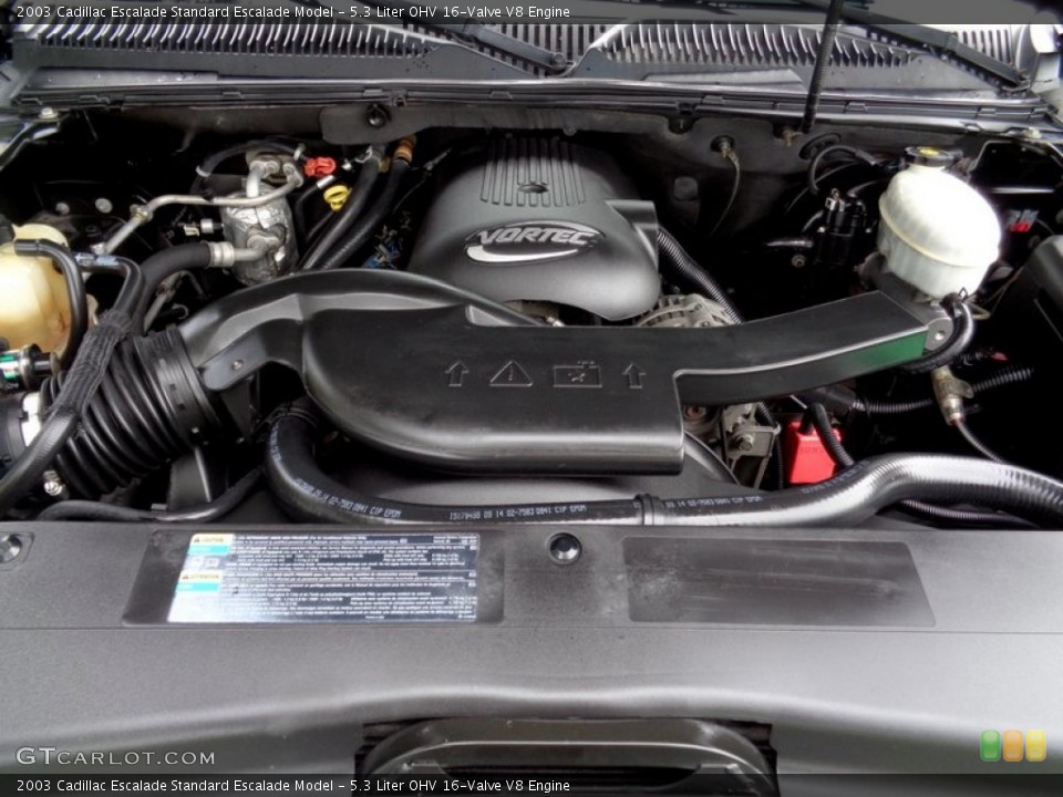 5.3 Liter OHV 16-Valve V8 2003 Cadillac Escalade Engine