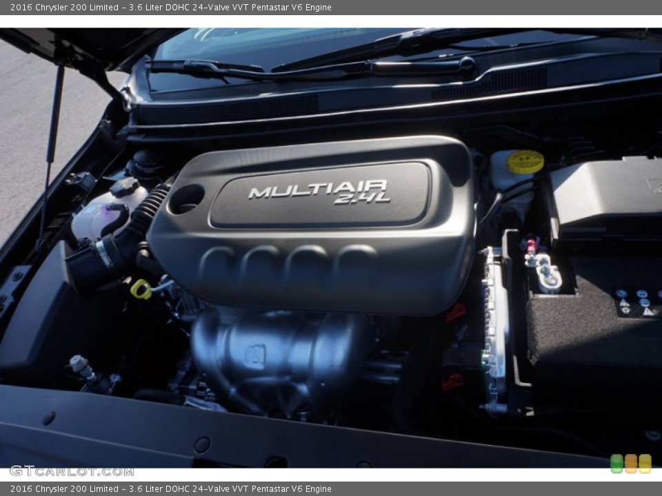 3.6 Liter DOHC 24-Valve VVT Pentastar V6 2016 Chrysler 200 Engine