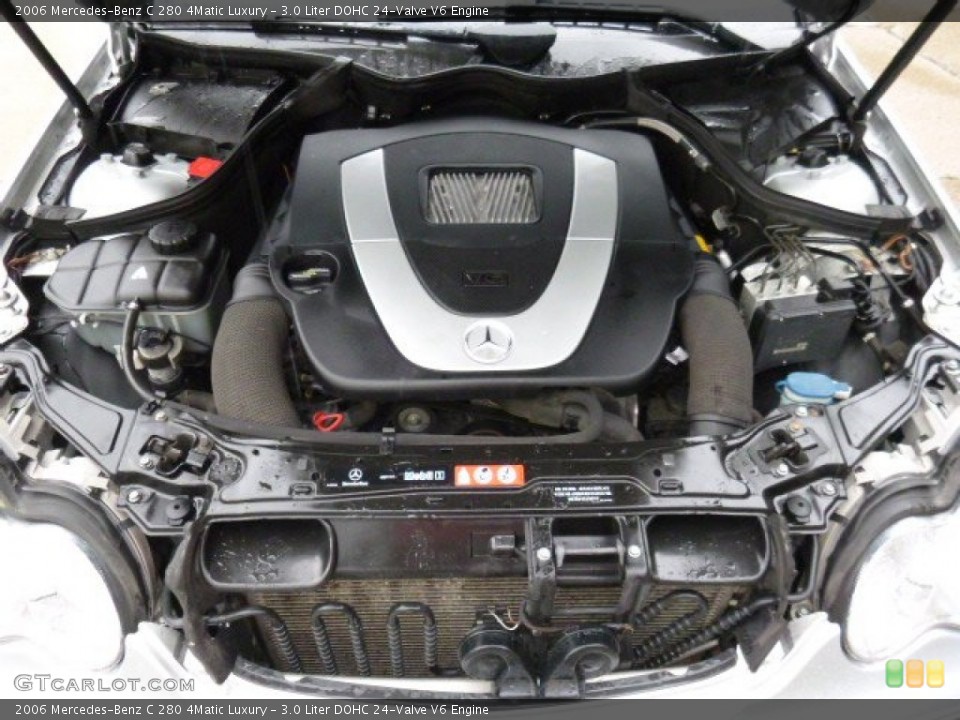 3.0 Liter DOHC 24-Valve V6 2006 Mercedes-Benz C Engine