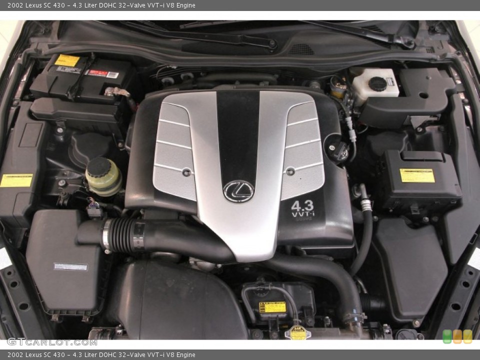 4.3 Liter DOHC 32-Valve VVT-i V8 2002 Lexus SC Engine