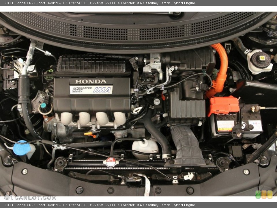 1.5 Liter SOHC 16-Valve i-VTEC 4 Cylinder IMA Gasoline/Electric Hybrid Engine for the 2011 Honda CR-Z #107750684
