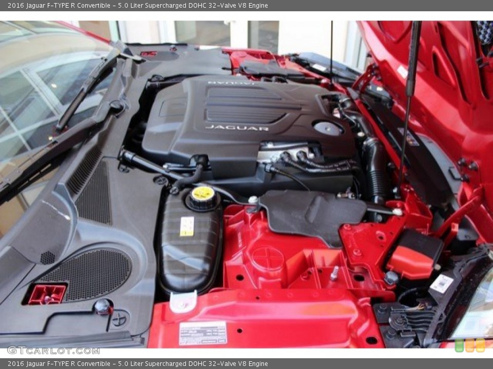 5.0 Liter Supercharged DOHC 32-Valve V8 2016 Jaguar F-TYPE Engine
