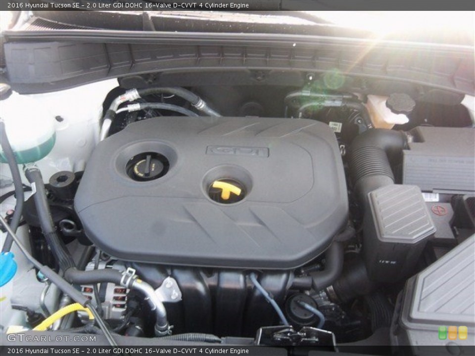 2.0 Liter GDI DOHC 16-Valve D-CVVT 4 Cylinder 2016 Hyundai Tucson Engine