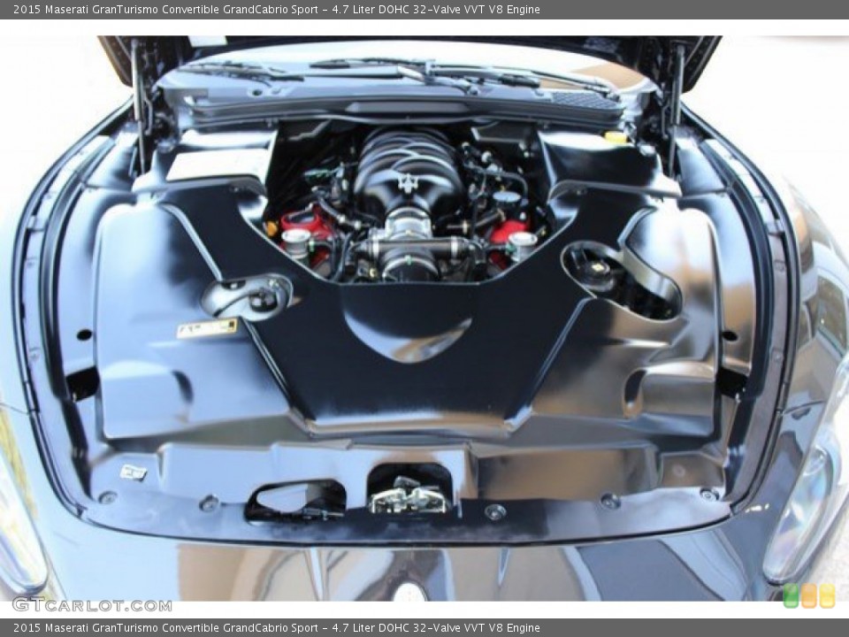 4.7 Liter DOHC 32-Valve VVT V8 2015 Maserati GranTurismo Convertible Engine