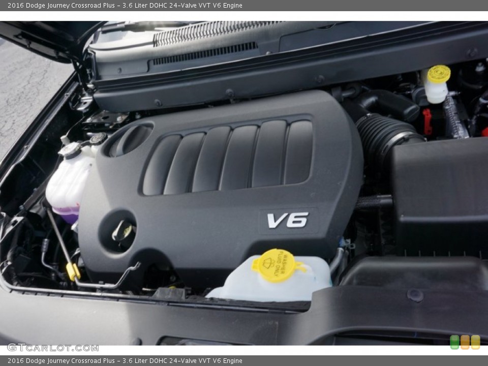 3.6 Liter DOHC 24-Valve VVT V6 2016 Dodge Journey Engine