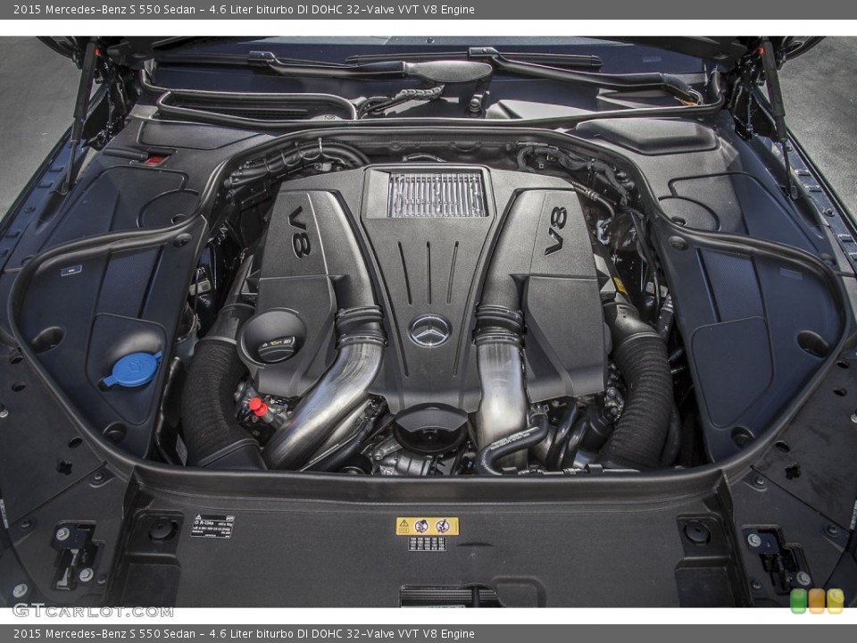4.6 Liter biturbo DI DOHC 32-Valve VVT V8 Engine for the 2015 Mercedes-Benz S #107851689