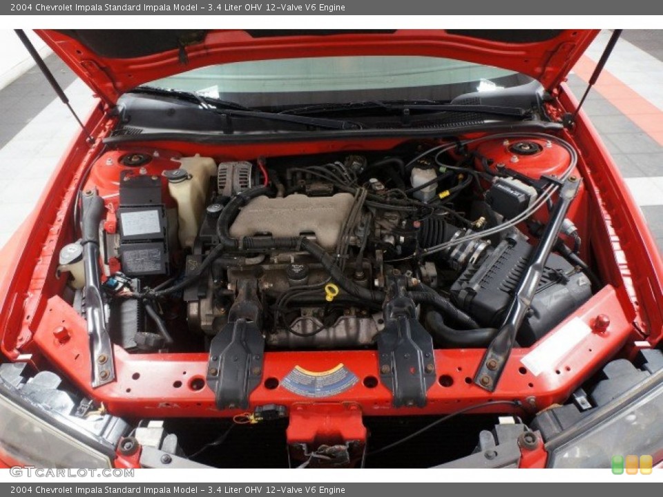 3.4 Liter OHV 12-Valve V6 2004 Chevrolet Impala Engine