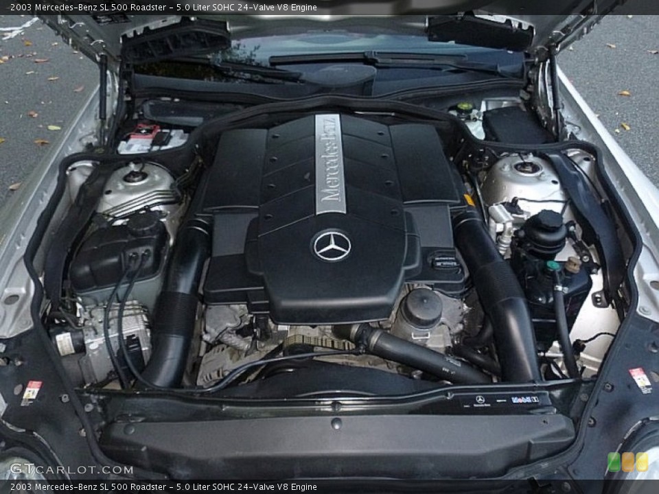 5.0 Liter SOHC 24-Valve V8 2003 Mercedes-Benz SL Engine