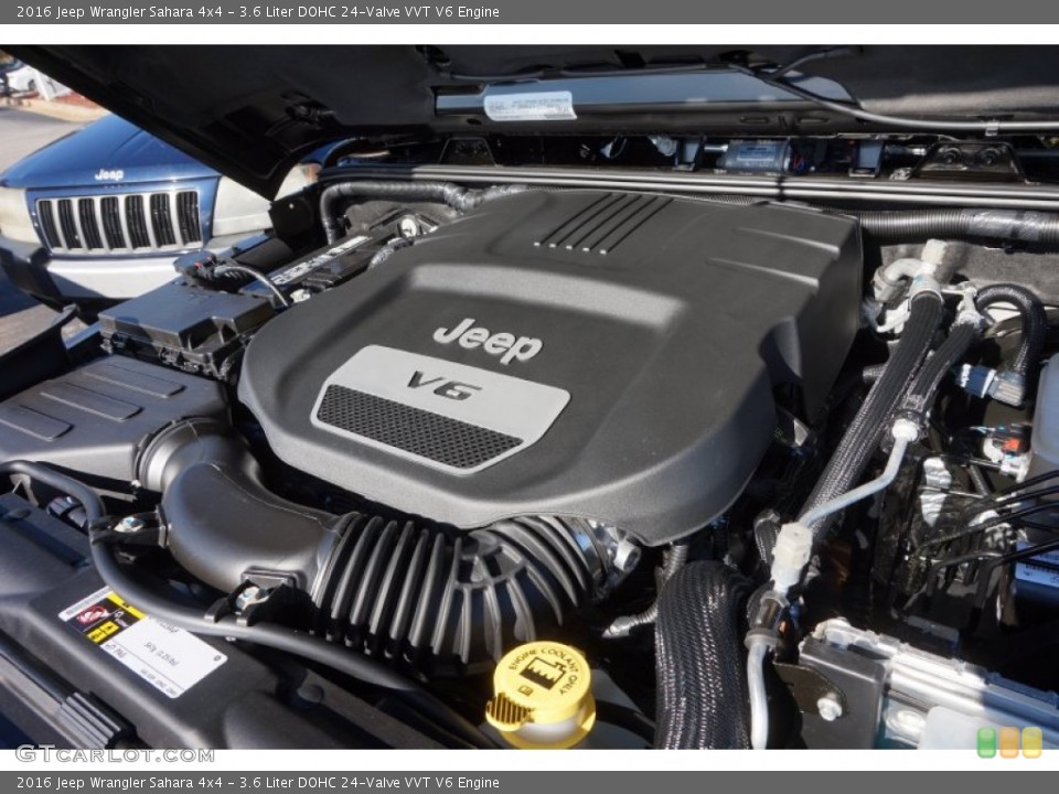 3.6 Liter DOHC 24-Valve VVT V6 2016 Jeep Wrangler Engine
