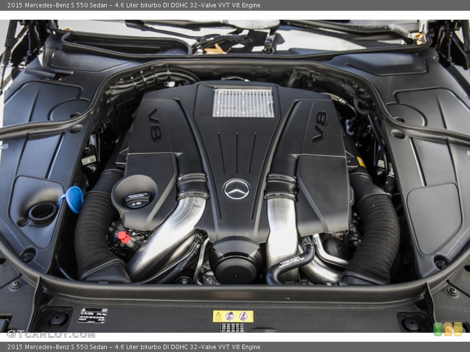 4.6 Liter biturbo DI DOHC 32-Valve VVT V8 Engine for the 2015 Mercedes-Benz S #108138216
