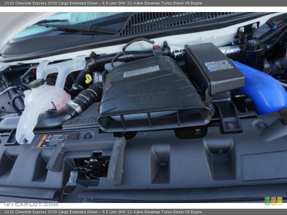 6.6 Liter OHV 32-Valve Duramax Turbo Diesel V8 2016 Chevrolet Express Engine