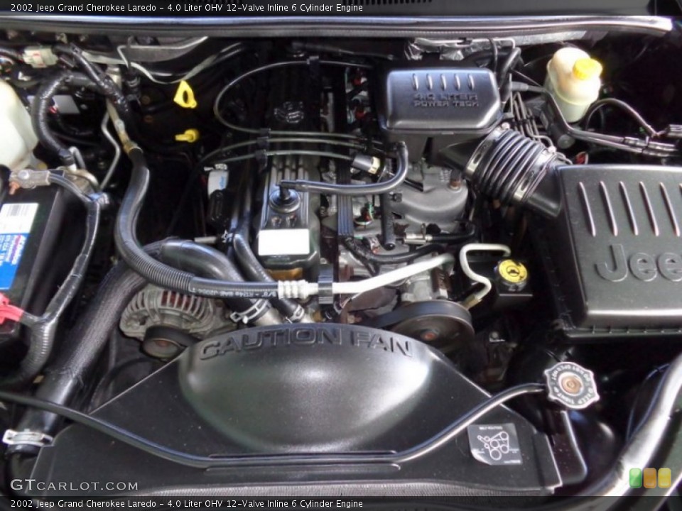 4.0 Liter OHV 12-Valve Inline 6 Cylinder 2002 Jeep Grand Cherokee Engine