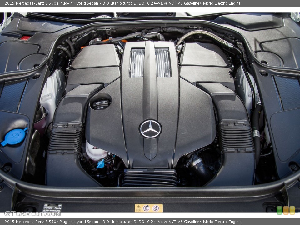 3.0 Liter biturbo DI DOHC 24-Valve VVT V6 Gasoline/Hybrid Electric 2015 Mercedes-Benz S Engine