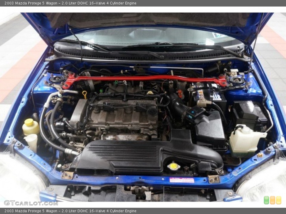 2.0 Liter DOHC 16-Valve 4 Cylinder 2003 Mazda Protege Engine