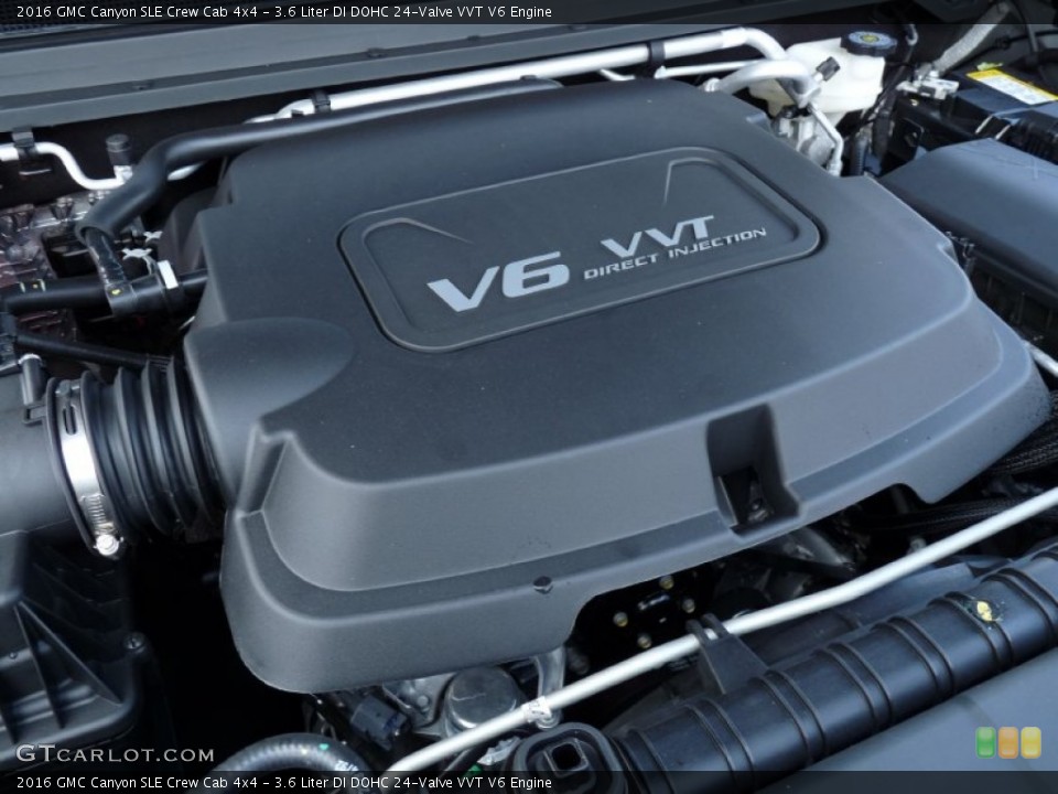 3.6 Liter DI DOHC 24-Valve VVT V6 2016 GMC Canyon Engine