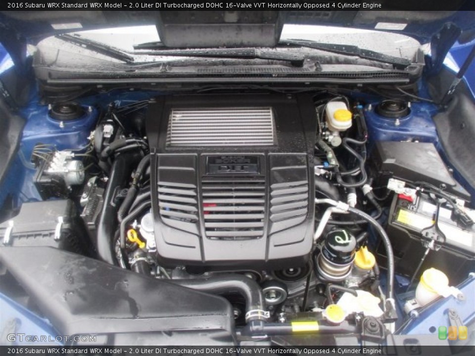 2.0 Liter DI Turbocharged DOHC 16-Valve VVT Horizontally Opposed 4 Cylinder Engine for the 2016 Subaru WRX #108364727